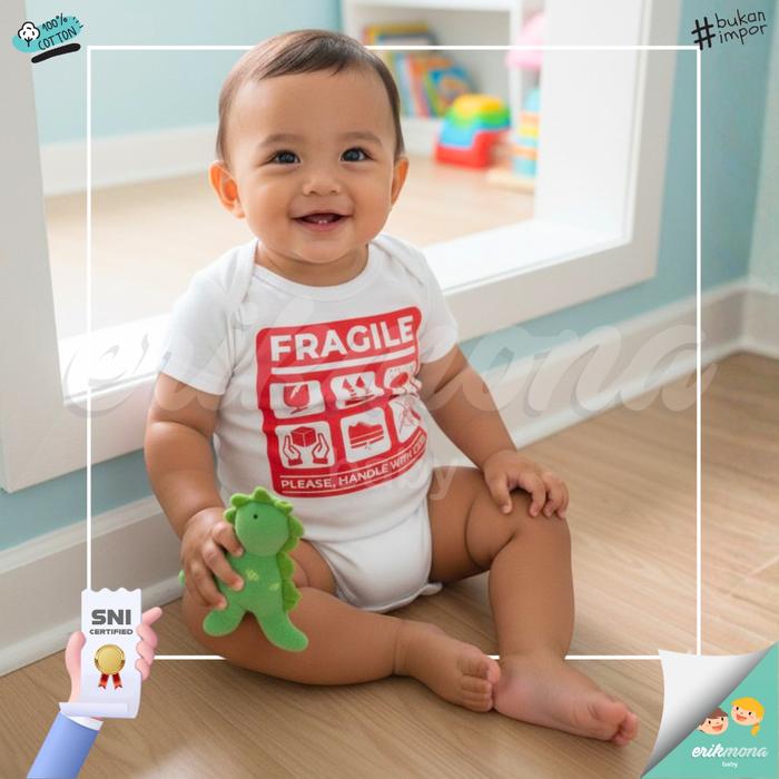 Ermon Baby - Jumper Bayi Adem Nyaman Laki Laki Perempuan Jumper Baby Cowok Cewek Lucu Model Fragile 