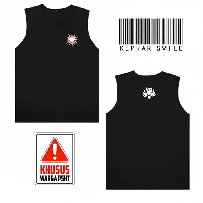 Singlet PSHT Kepyar Bunga Terate Free Stiker