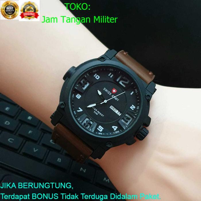 Jam tangan SWISS ARMY Untuk PRIA FITUR TANGGAL AKTIF SA461540 - Jam tangan Merek Terbaik Water Resis