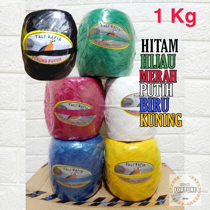 Tali Rafia Cap Puyuh 1 Kg An Tali Pom Pom