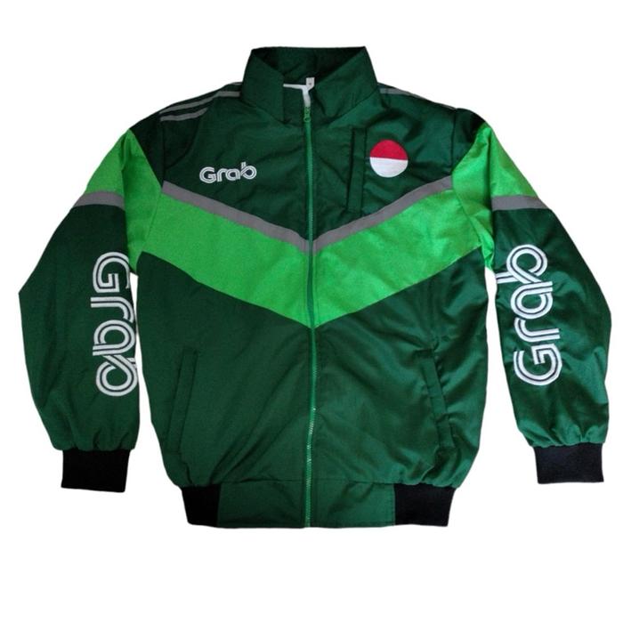 Jaket Driver Grab Thailand Model Terbaru Full Bordil