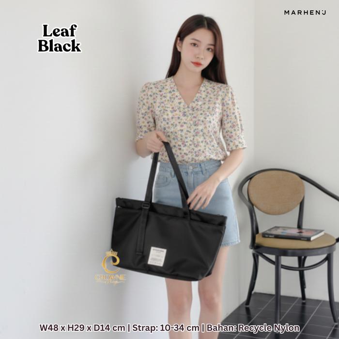 Tas wanita korea Marhen J tote besar nylon LEAF BAG