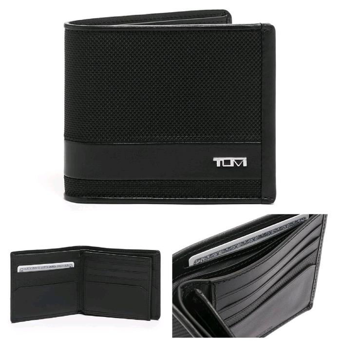 Dompet Pria Tumi Global Bifold Wallet Black Men
