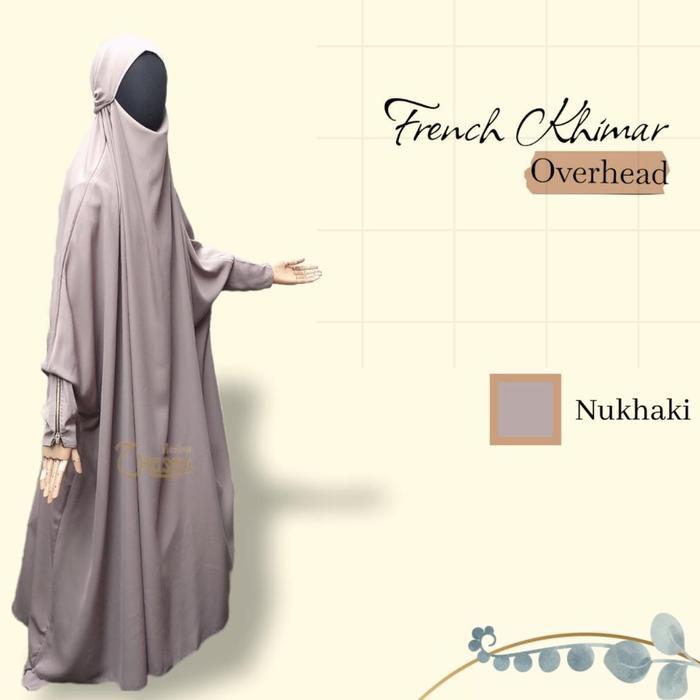 OVERHEAD French Khimar Termurah | Overhead Khimar | Terusan | Gamis overall | French Khimar Onepiece