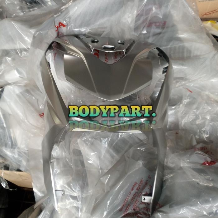 Panel perisai Tameng depan Beat Deluxe Stret Led New 2020 2021 Silver L1