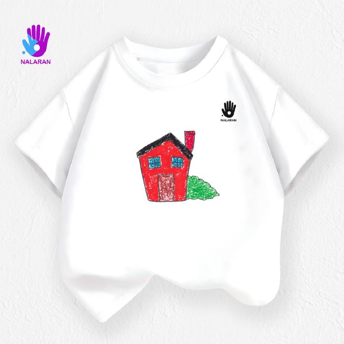 Nalaran - Kaos Sederhana, Ada Dunia yang Tak Terbatas. Kaos Motif Rumah untuk perempuan
