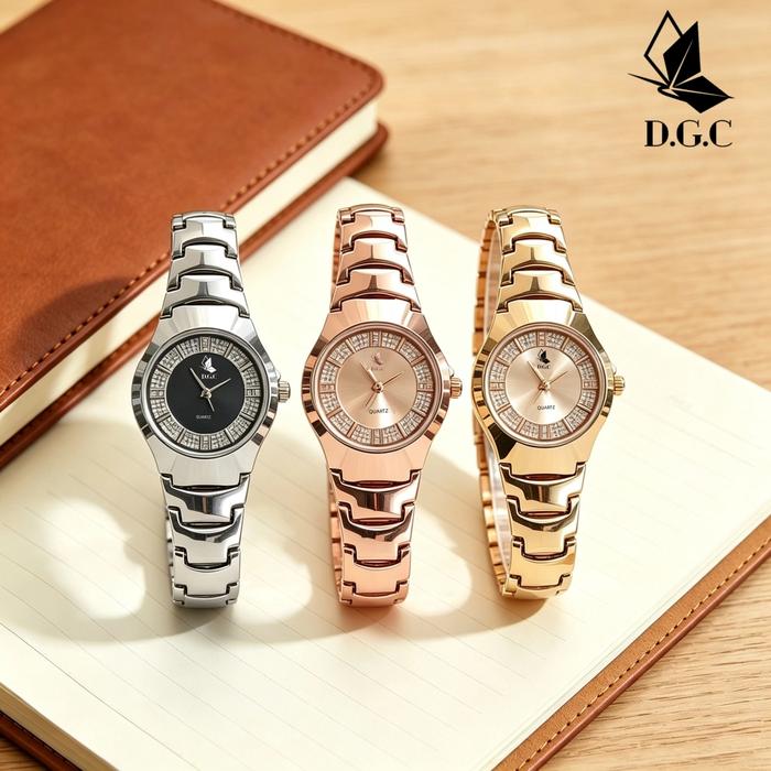 DGC 30256 Jam Tangan Wanita Stainless Elegan Casual Desain Korean Business dgc jam tangan wanita