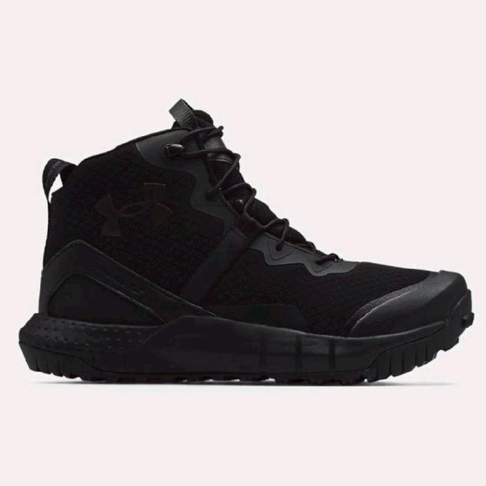 UNDER ARMOUR MEN'S UA MICRO G VALSETZ MID TACTICAL BOOTS BLACK