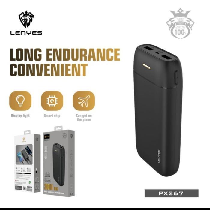 POWERBANK LENYES PX-267 20000MAH FAST CHARGING PX267 20000 MAH