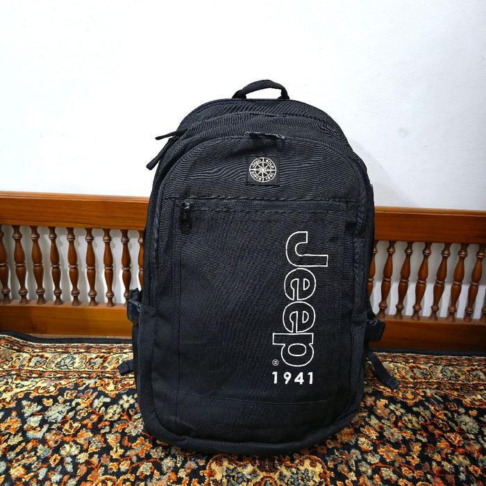 tas ransel Jeep backpack warna hitam