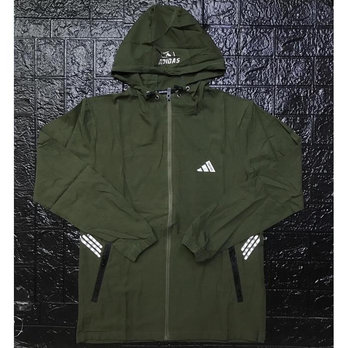 New!!! Jaket Pria Parasut Micro Adidas Olahraga