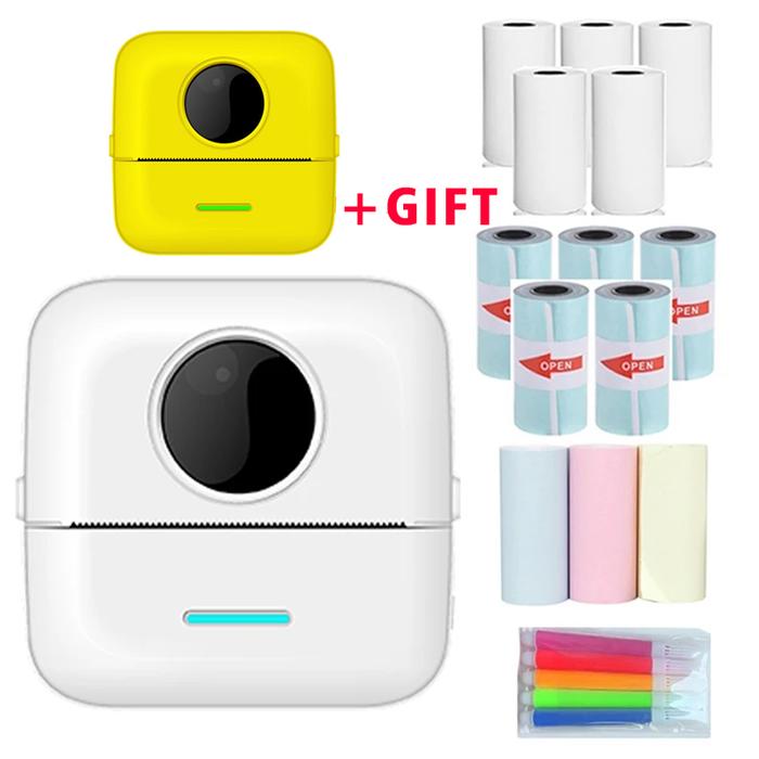 Mini Sticker Printer Bluetooth Smart Pocket Inkless Thermal Printer