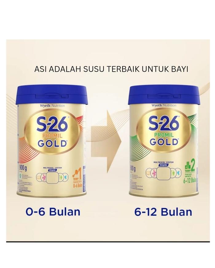 Wyeth Nutrition S26 Promil Gold Tahap 1 Susu Formula untuk Bayi 0-6 Bulan Nutrisi Khusus Pertumbuhan