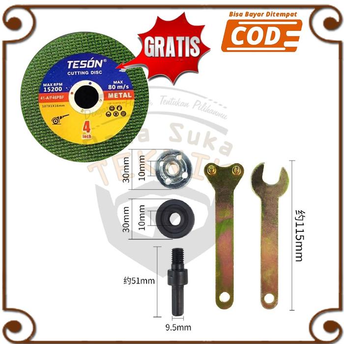 Adaptor Mesin Bor Jadi Gurinda Konektor Mesin Bor Ke Gurinda Arbor BONUS 1PCS MATA