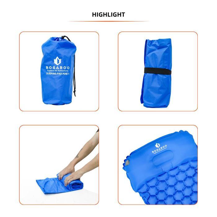 Eiger - SLEEPING PAD BOGABOO SERI POM 1 - Matras Angin BOGABOO Size 190 x 58 cm - Sleeping Pad - Kas