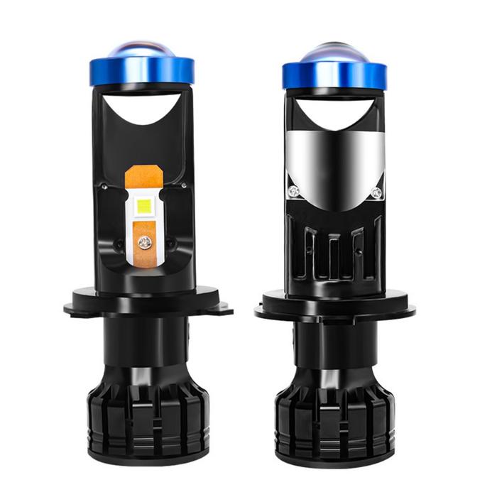 P5 Car LED Headlight H4 H7 Fisheye Lens Bi LED Projector Bulb Canbus