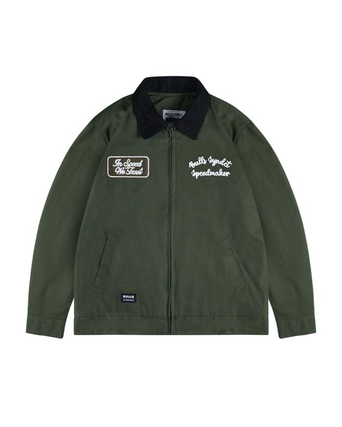 BULLS SYNDICATE Deck Jacket | Achiles Green Army