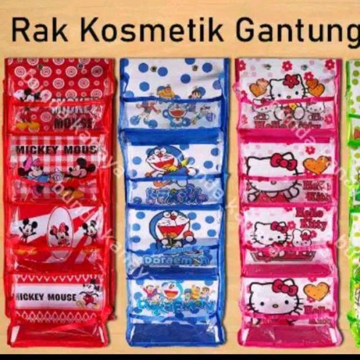 Rak gantung plastik kosmetik karakter lucu