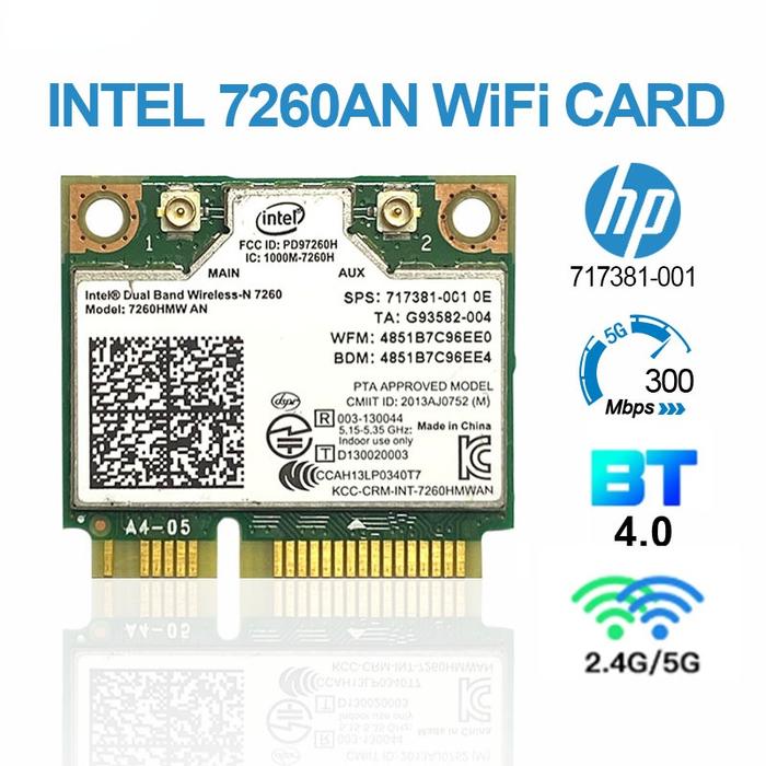 Dual Band Wireless-N 7260 7260AN 802.11abgn+BT4.0 combo WLAN adapter