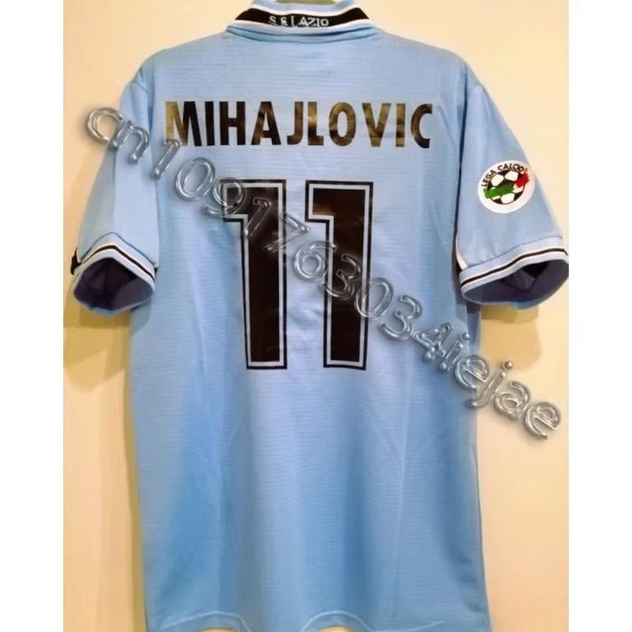 Classic Retro Lazio Hot Selling Jersey Men's Sports Casual T-shirt Short Sleeved Comfortable Trendy 
