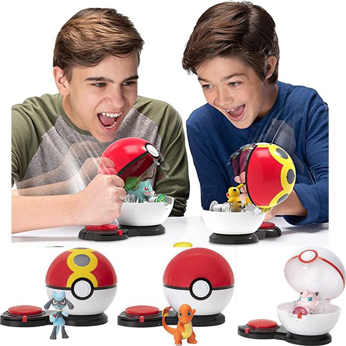Pokemon Battle Game Toys Suit Thump Flip PokeBall Pikachu Jigglypuff