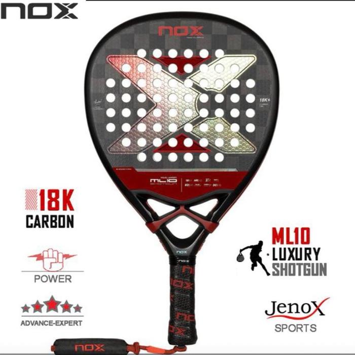 Raket Padel NOX ML10 Luxury Shotgun 18K by Miguel Lamperti 2024 | NOX Shotgun 18K