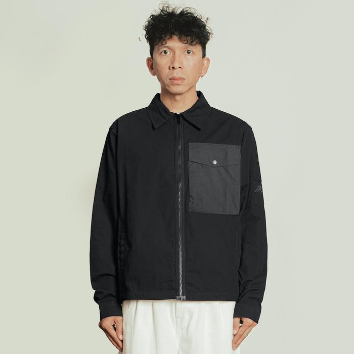 Vearst Affaires Work Jacket Zoe Zipper Black Grey