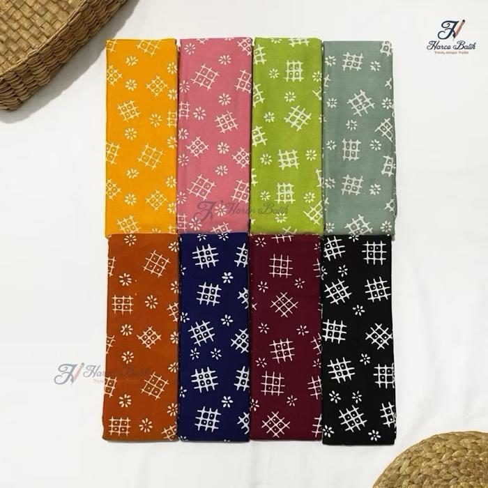 Gellery Batik Harco - Kain Batik Cap Gautan Motif Pagar Truntum Elegan Terbaru untuk dijahit - ukura