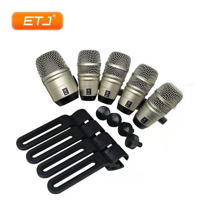 Professional Drum Kit Microphone Metal Snare Tom-Toms Condenser Mic