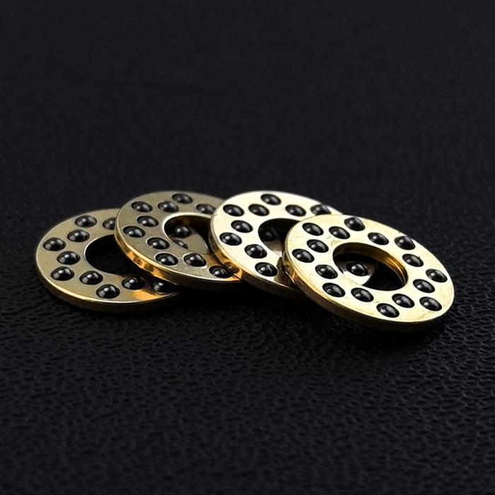 Brass Frame Folding Knife Custom Ceramic Ball Flipper Quick Open Bearings Washers For Sanrenmu 812 K