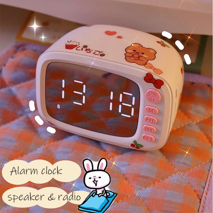Desk Decor Clock Speaker TV Wireless Bluetooth Speaker Charging