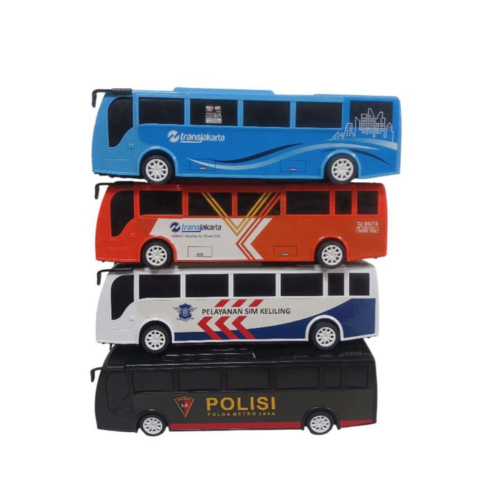 Mainan Anak Bus Transjakarta/Bis Transjakarta, Bus Polisi Roda Friction