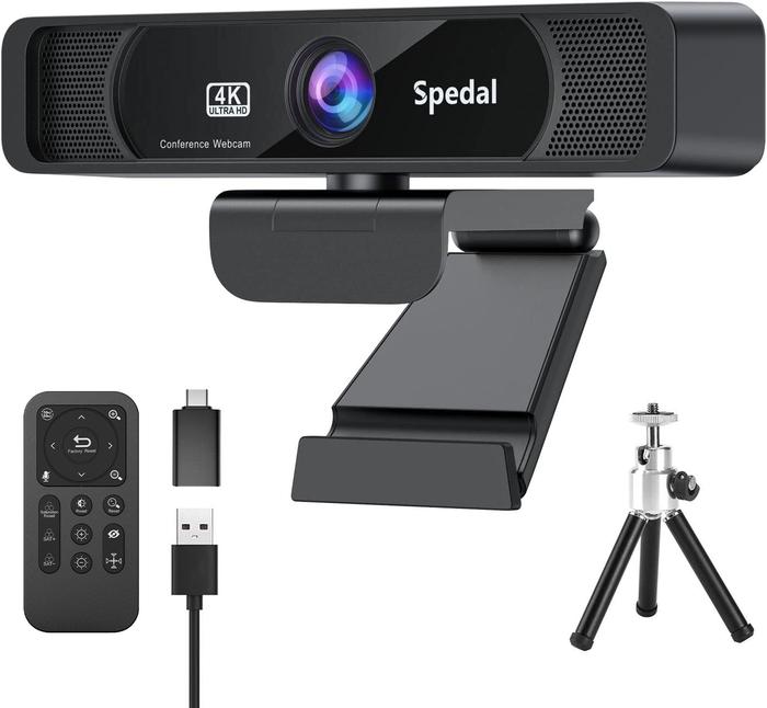 Spedal FF931 HD 4K Webcam 120°Wide Angle Webcam Wtih Microphone And