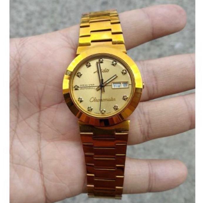 Jam tangan pria vintage gold mido otomatis normal semua Watches