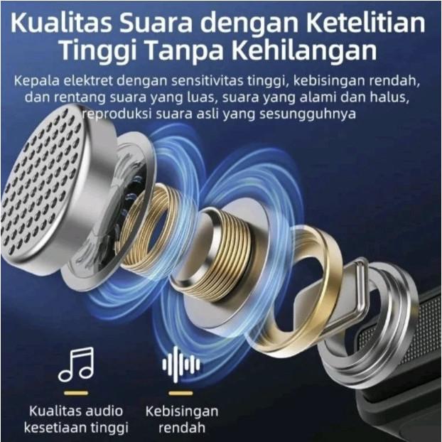 SMARTCOM ~ Mikrofon Lavalier R8 TX RX MIC Wireless Microphone Professional HP MIC Mini Konten Kreato