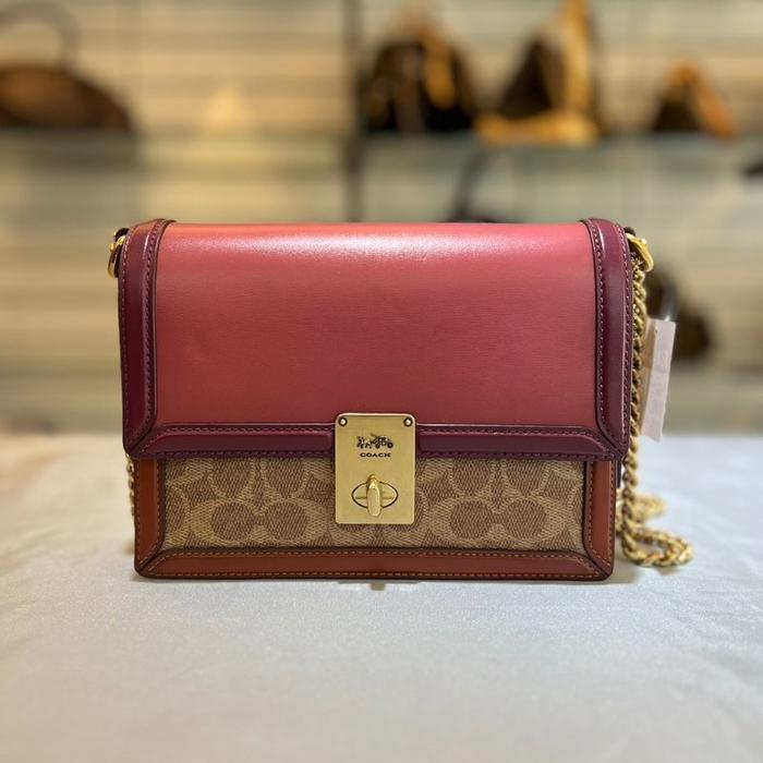 Original Coach Signature Colorblock Hutton Shoulder Bag