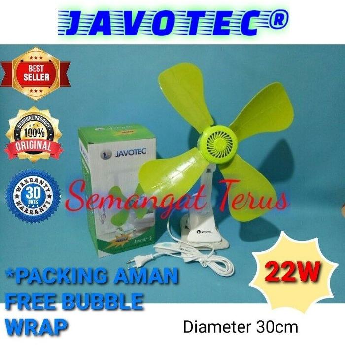 Mini Fan Jepit Javotec Jv-480 22Watt/ Kipas Angin 3 Fungi 22 Wat (Dinding,Duduk,Jepit) / Kipas Angin