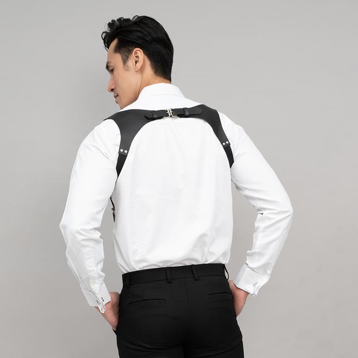 Houseofcuff Suspender Backpack Kulit Leather Hitam