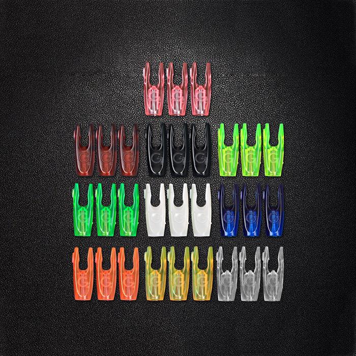 50pcs Arrow Nocks DIY Plastic Tails For ID3.2/4.2/6.2mm Arrow Shaft