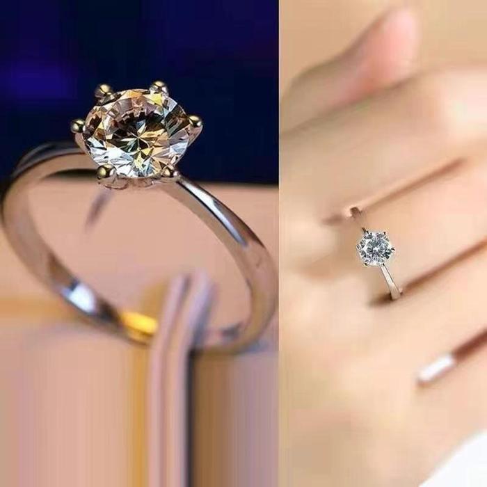 【Cincin perak】+【Perhiasan berlian】+【Perhiasan perak】+【Cincin berlian perak】+【Cincin berlian】Sesuai u