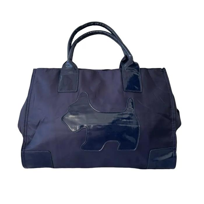 TAS TOTE AGATHA PARIS WANITA SECOND BRANDED NYLON NAVY