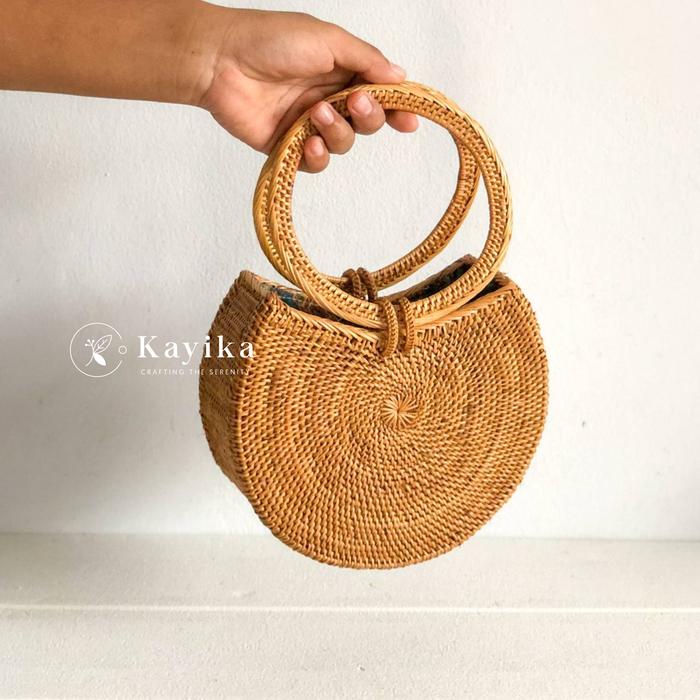 Tas Rotan, Tas Rotan Ate Khas Bali, Tas Rotan Basic, Tas Rotan Jinjing Caling Handle Rotan Ate, Tas 