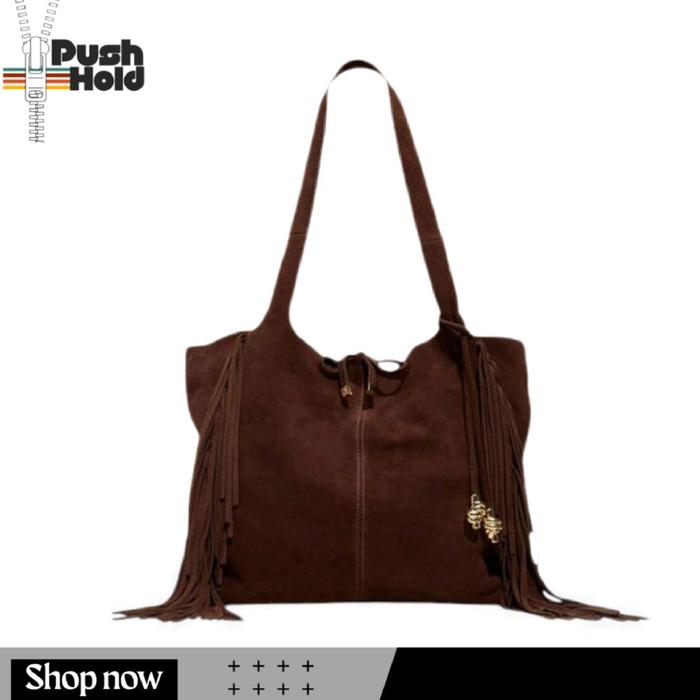 ALDO Handbag ARROW HOBO Tas Tangan Wanita Original Dark Brown dengan Tassel dan Hiasan Lebah