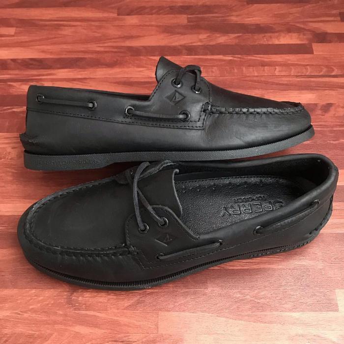 NEW Sperry Top Sider Authentic Original All Black