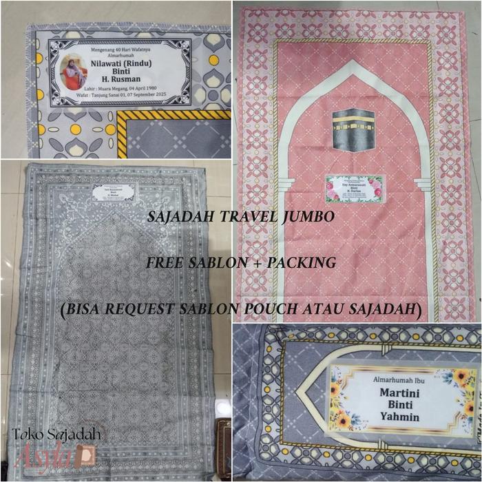 ASYLA - SAJADAH SABLON UNTUK MENGENANG - FREE SABLON DAN PACKING PLASTIK