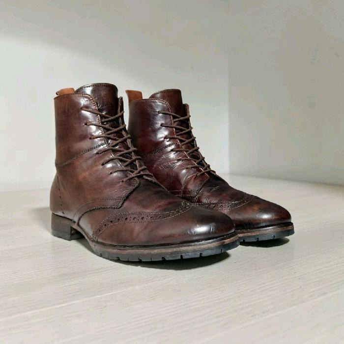 Antony Morato Wingtip Brogue lace-up boots