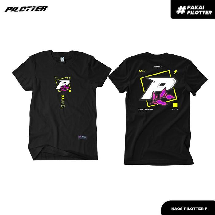 [COD] KAOS PILOTTER P KAOS HITAM ORIGINAL - PLTR-210 - S