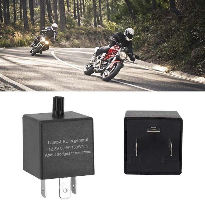 Relay Flasher Mobil /3-Pin Adjustable Flasher Lampu Sein/Flasher Sen/Adjustable Flasher Lampu Sein