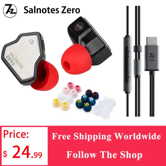 7Hz Salnotes Zero HiFi 10mm Dynamic Driver In Ear Earphone IEM Metal