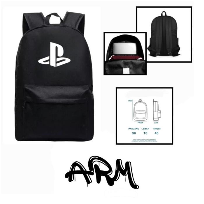 Tas Ransel Gendong Pria Wanita/Tas sekolah PS /Tas Game Playstation/ Bisa untuk Rental PS